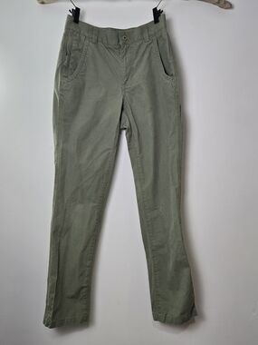 L.L. Bean Olive Green Button-Front Pants